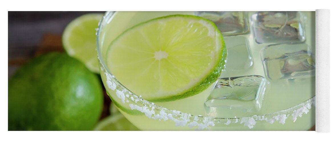 Adult Beverage Yoga Mat featuring the photograph Margarita Close Up by Teri Virbickis