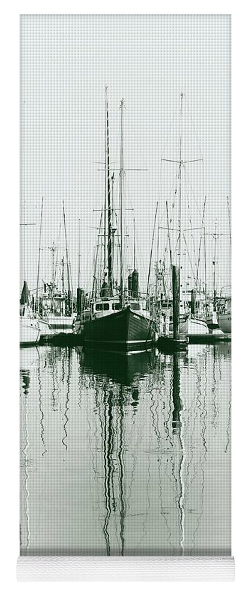 Boats Yoga Mat featuring the photograph Masts by Sheila Ping