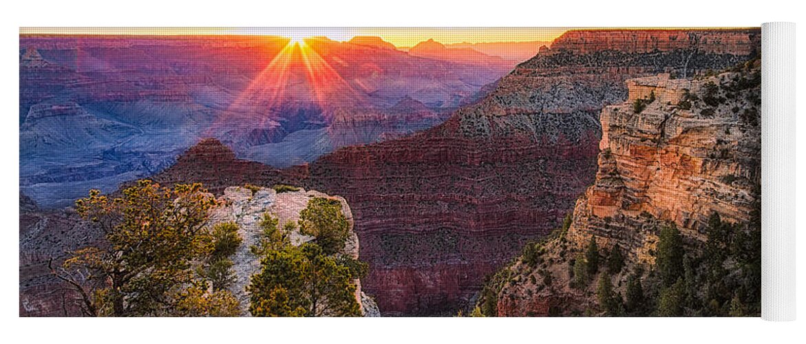 Grand Canyon Yoga Mat featuring the photograph Mather Point by Anthony Michael Bonafede