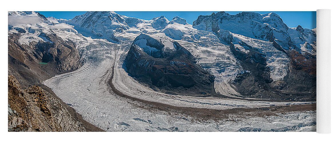 Breithorn Yoga Mat featuring the photograph Matterhorn Glacier Paradise by Brenda Jacobs