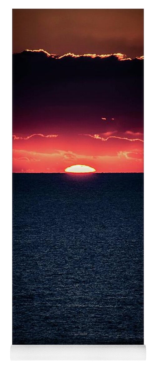 Sunrise Yoga Mat featuring the photograph Mediterranean Waking by Larkin's Balcony Photography