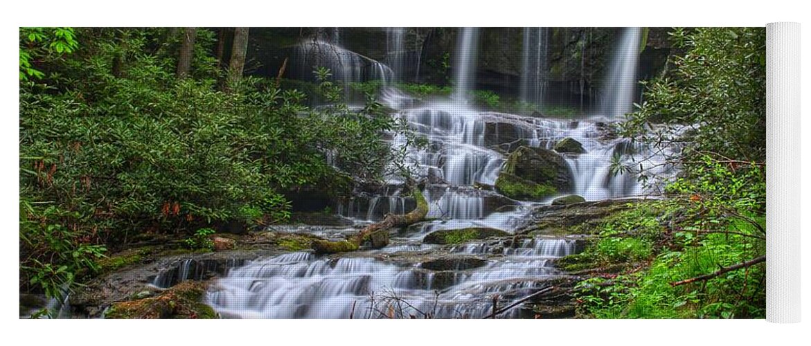 Waterfalls Yoga Mat featuring the photograph Meet Virginia...in South Carolina by Chris Berrier
