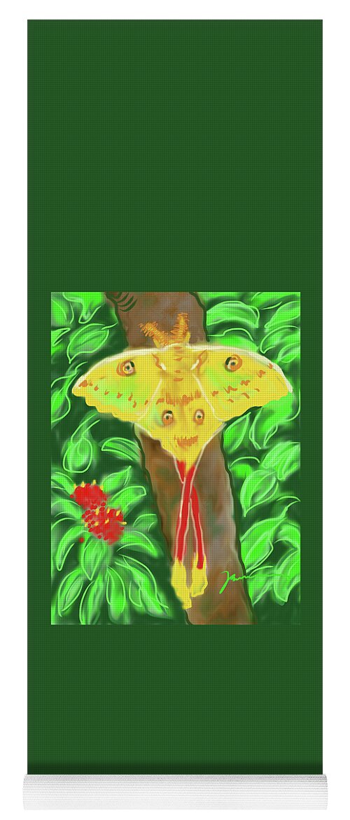 Mellow Yellow Yoga Mat featuring the painting Mellow Yellow by Jean Pacheco Ravinski