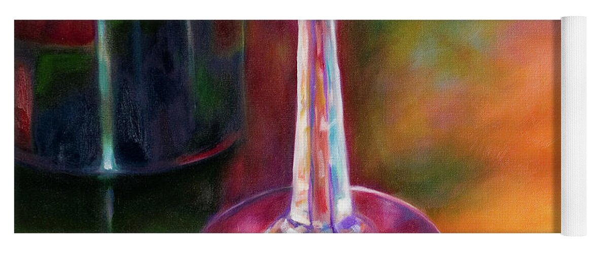 Oil Yoga Mat featuring the painting Merlot by Shannon Grissom