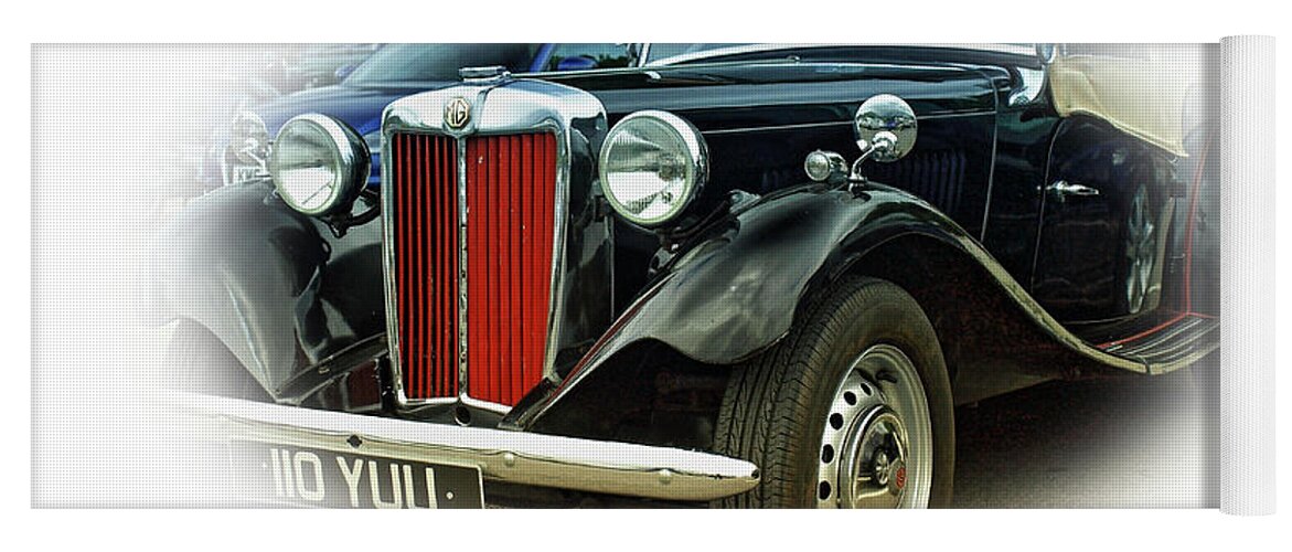 Cars Yoga Mat featuring the photograph MG by Richard Denyer
