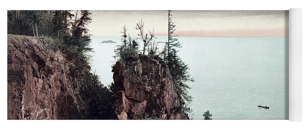 1898 Yoga Mat featuring the photograph Michigan, Presque Isle, 1898. by Granger