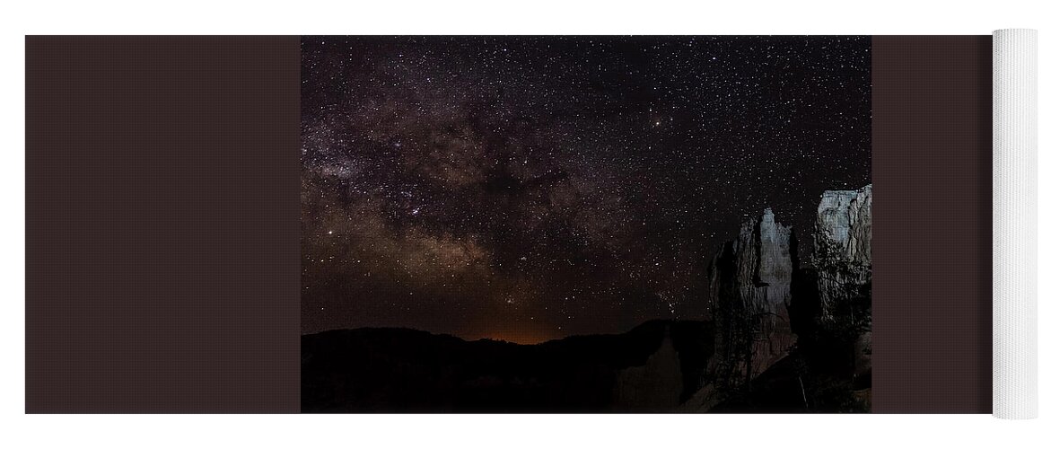 Utah Yoga Mat featuring the photograph Milky Way over Navajo Loop Trail by James Marvin Phelps