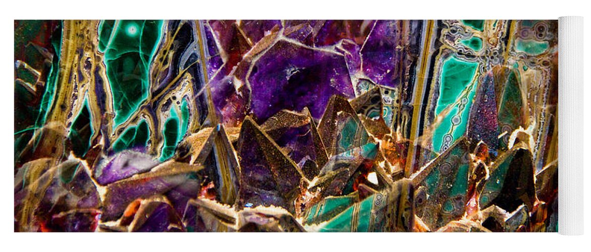 Mineral Yoga Mat featuring the photograph Mineral Maelstrom by Christopher Holmes