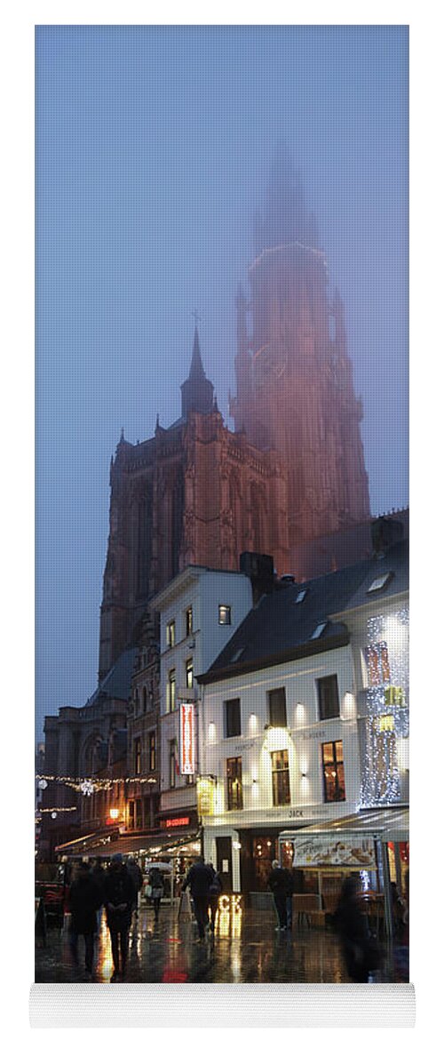 Cathedral; Misty Yoga Mat featuring the photograph Misty Cathedral by Erik Tanghe