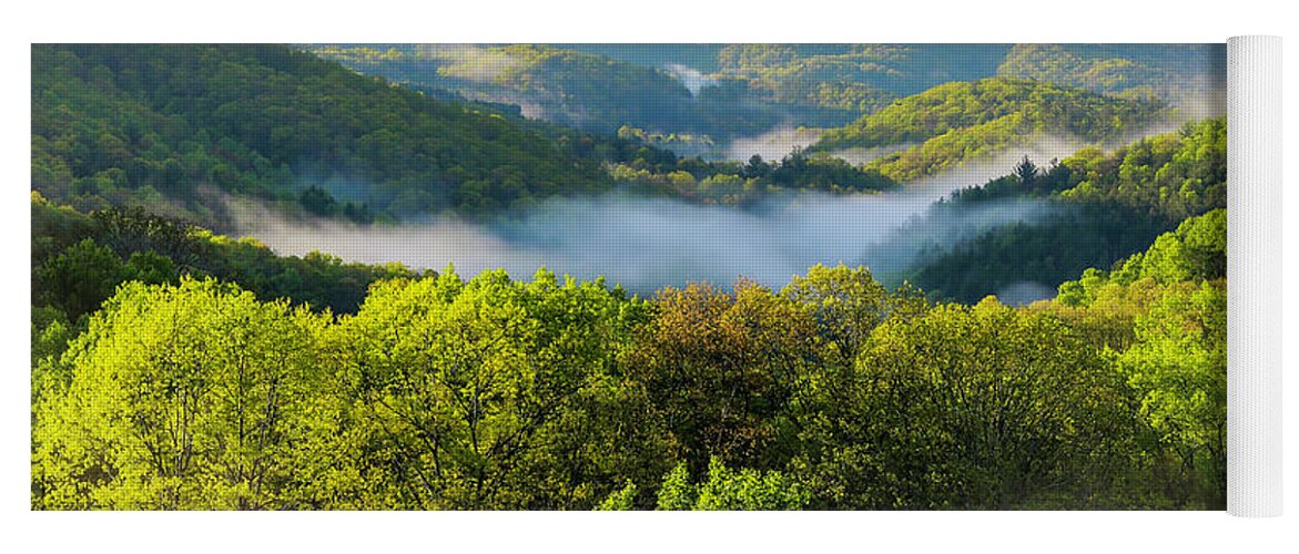 Fog Yoga Mat featuring the photograph Misty Morning by Dale R Carlson