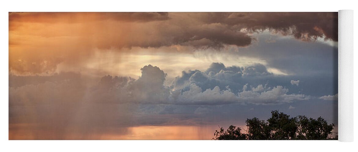 Sunset Yoga Mat featuring the photograph Monsoon Rains by Diana Powell