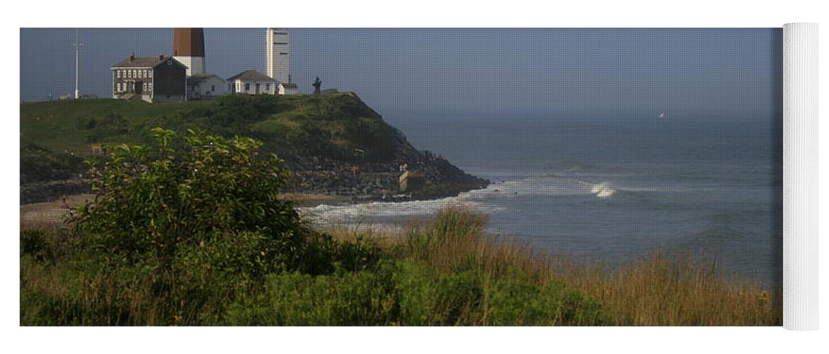 Montauk Yoga Mat featuring the photograph Montauk Point by Christopher J Kirby