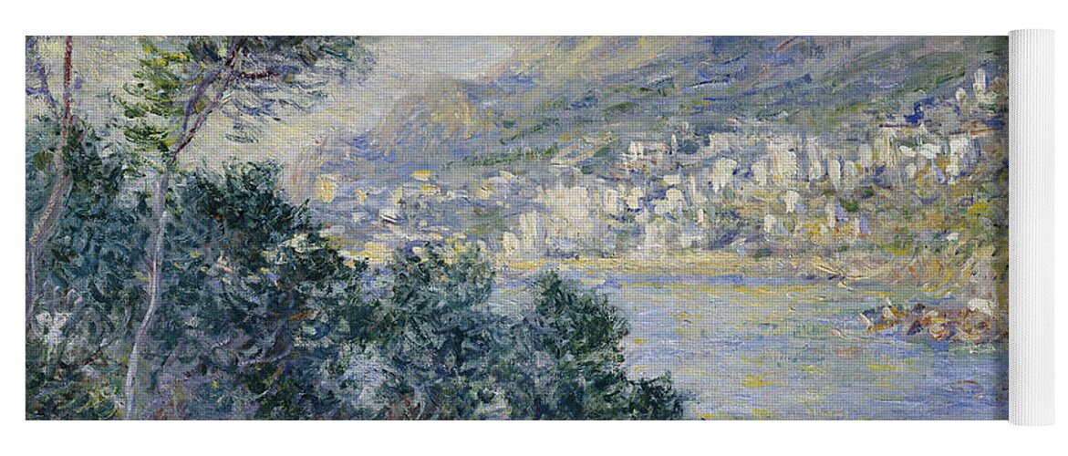 Monaco Yoga Mat featuring the painting Monte Carlo by Claude Monet