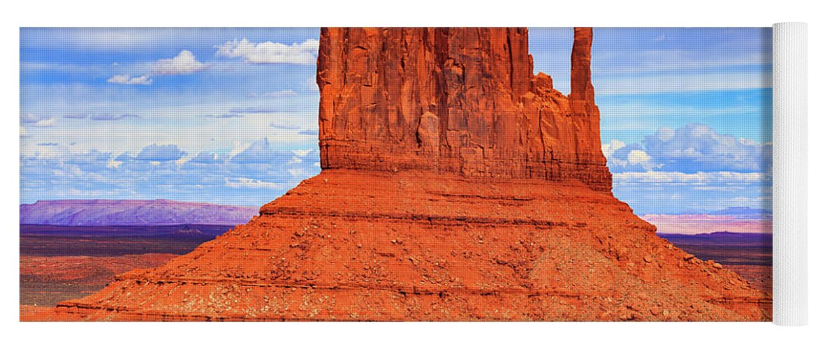East Mitten Butte Yoga Mat featuring the photograph Monument Valley Butte by Raul Rodriguez