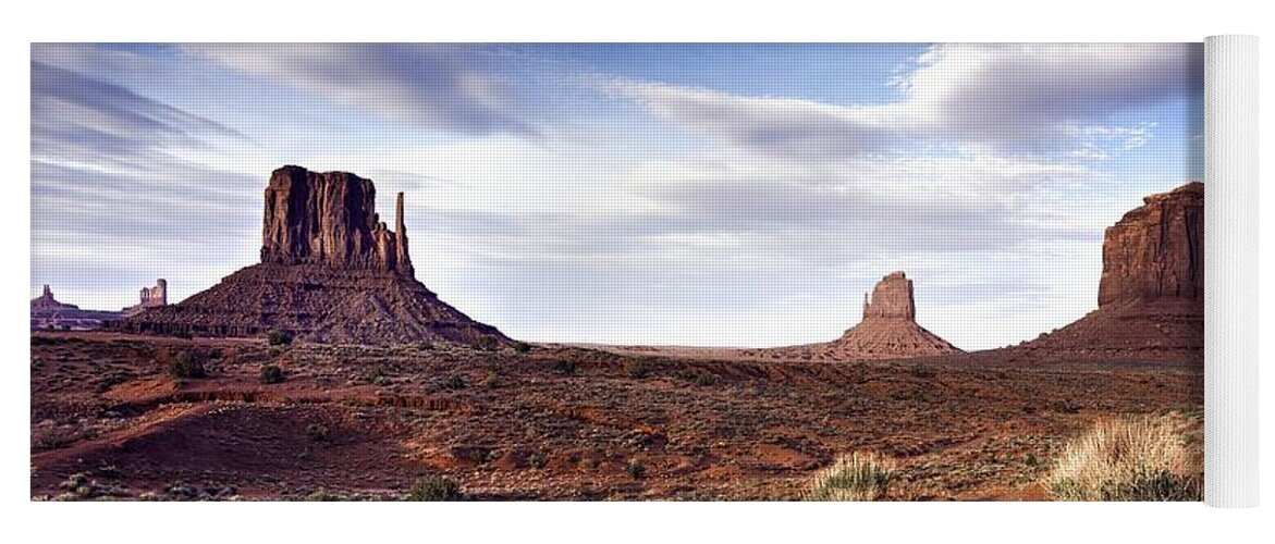 Monument Valley Yoga Mat featuring the photograph Monument Valley by Michael Damiani