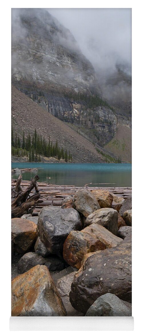 Canada Yoga Mat featuring the photograph Moraine Lake by Alan Toepfer
