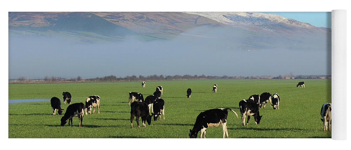 Donegal On Your Wall Yoga Mat featuring the photograph Morning Fog Donegal Ireland by Eddie Barron