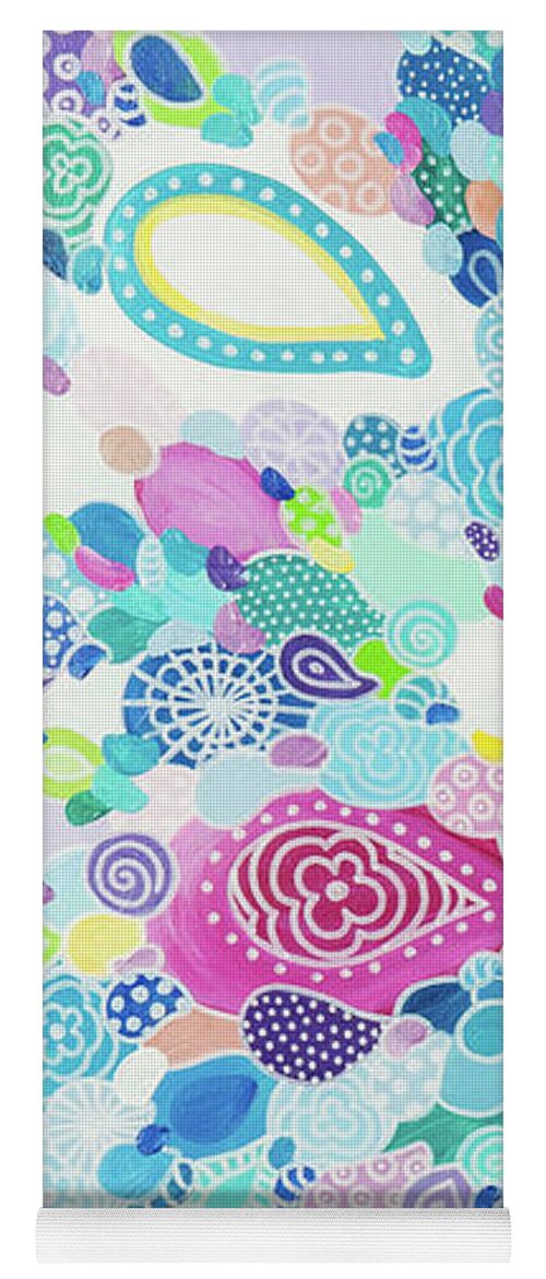 Pattern Art Yoga Mat featuring the painting Morning Tide by Beth Ann Scott