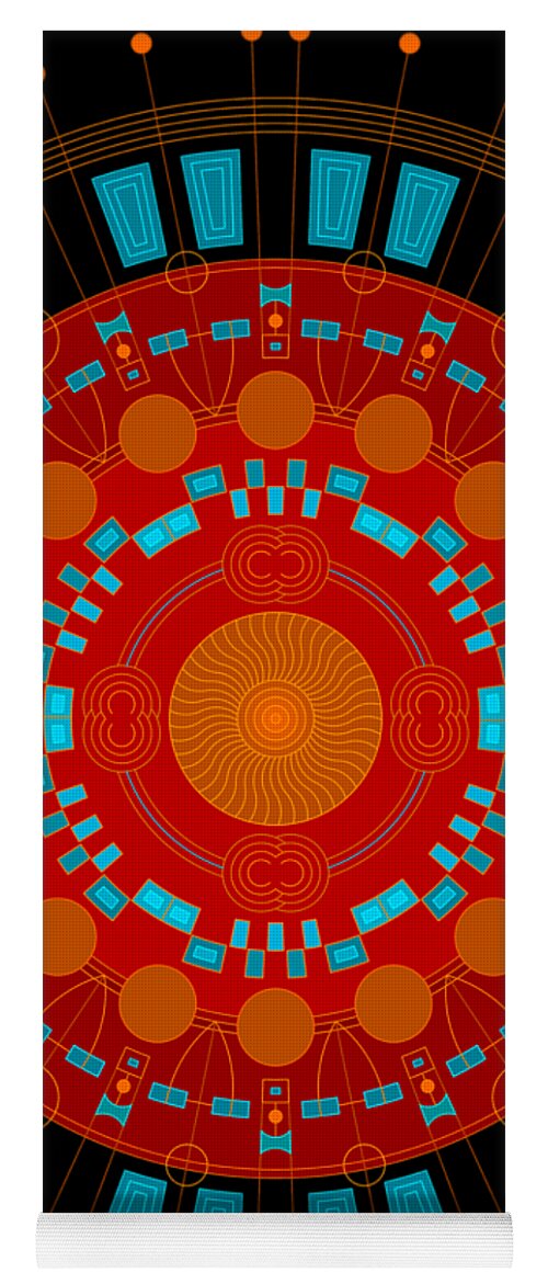 Relief Yoga Mat featuring the digital art Mother color by DB Artist