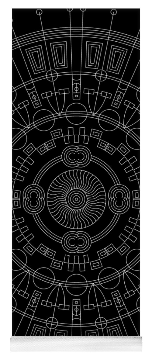 Relief Yoga Mat featuring the digital art Mother Inverse by DB Artist
