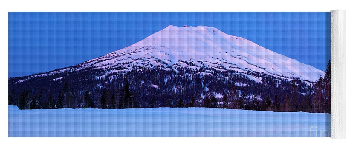 Mount Yoga Mat featuring the photograph Mount Bachelor before Sunrise by Twenty Two North Photography