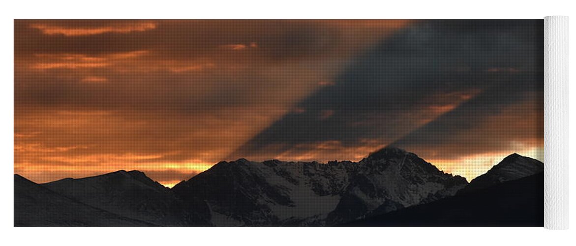 Arapaho Peaks Yoga Mat featuring the photograph Mountain Shadow by Ben Foster