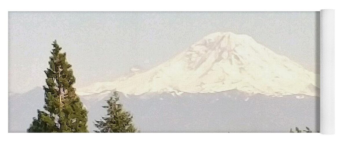 Mountain Yoga Mat featuring the photograph Mt Rainer by Jimmy Clark