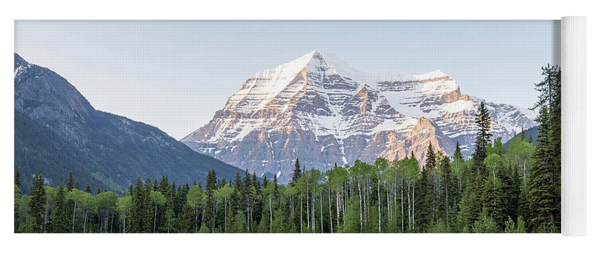 Photosbymch Yoga Mat featuring the photograph Mt. Robson by M C Hood