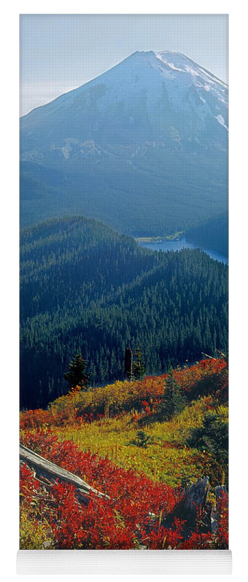 Fall Colors Yoga Mat featuring the photograph 1M4903-Mt. St. Helens 1975 by Ed Cooper Photography
