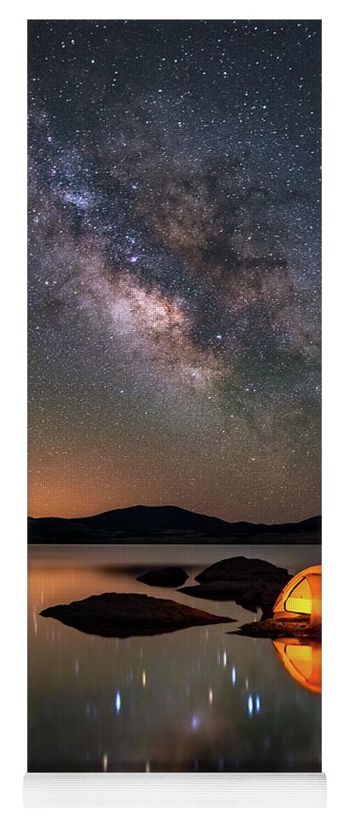 Milky Way Yoga Mat featuring the photograph My Million Star Hotel by Darren White