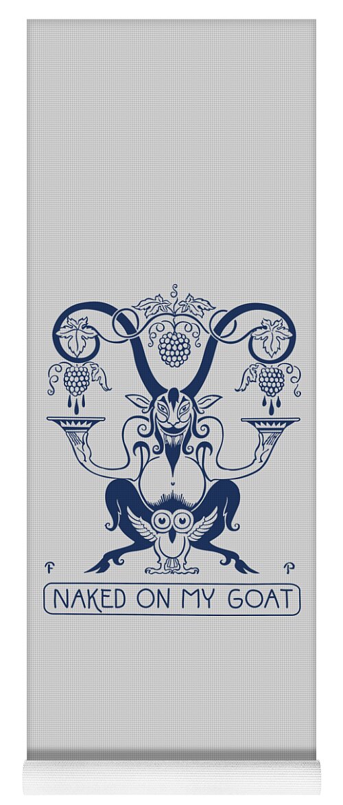 Louise Brooks Yoga Mat featuring the digital art Naked on My Goat by Louise Brooks