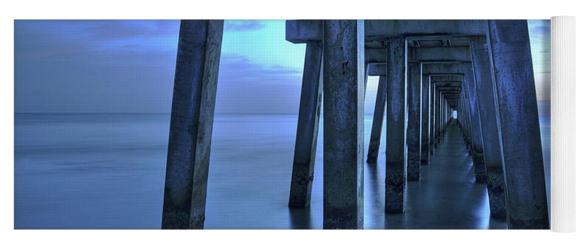 Photograph Yoga Mat featuring the photograph Naples Pier by Kelly Wade