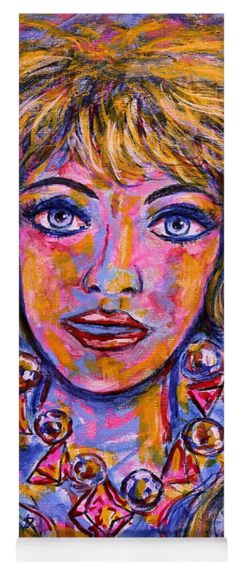 Portrait Yoga Mat featuring the painting Natalia by Leonard Holland