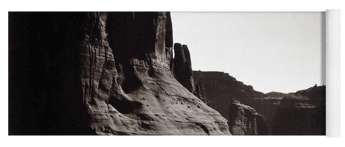 1904 Yoga Mat featuring the photograph Navajos Canyon De Chelly, 1904 by Edward Curtis