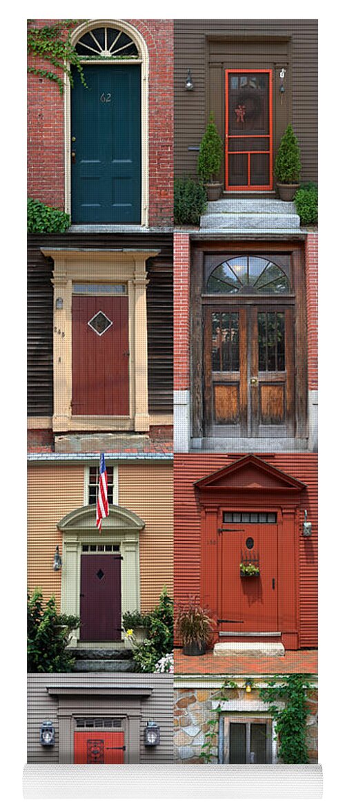 New England Yoga Mat featuring the photograph New England Doors #2 by Brett Pelletier