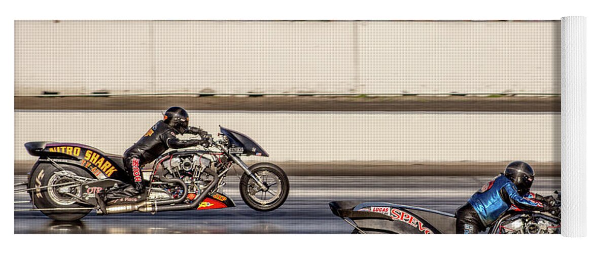 2017 Yoga Mat featuring the photograph Nitro Harleys by Darrell Foster