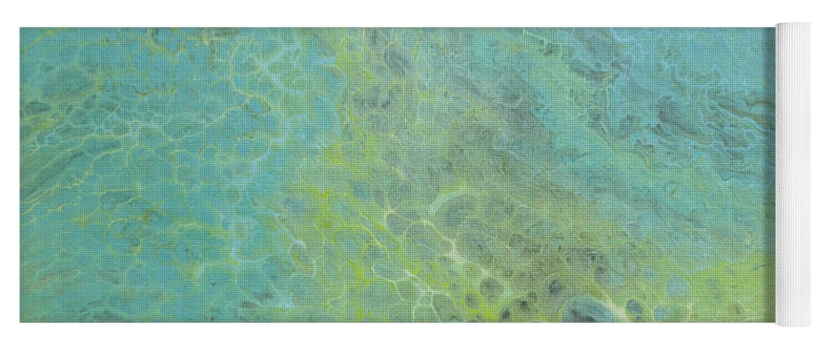 Abstract Yoga Mat featuring the painting Niya II by Joanne Grant