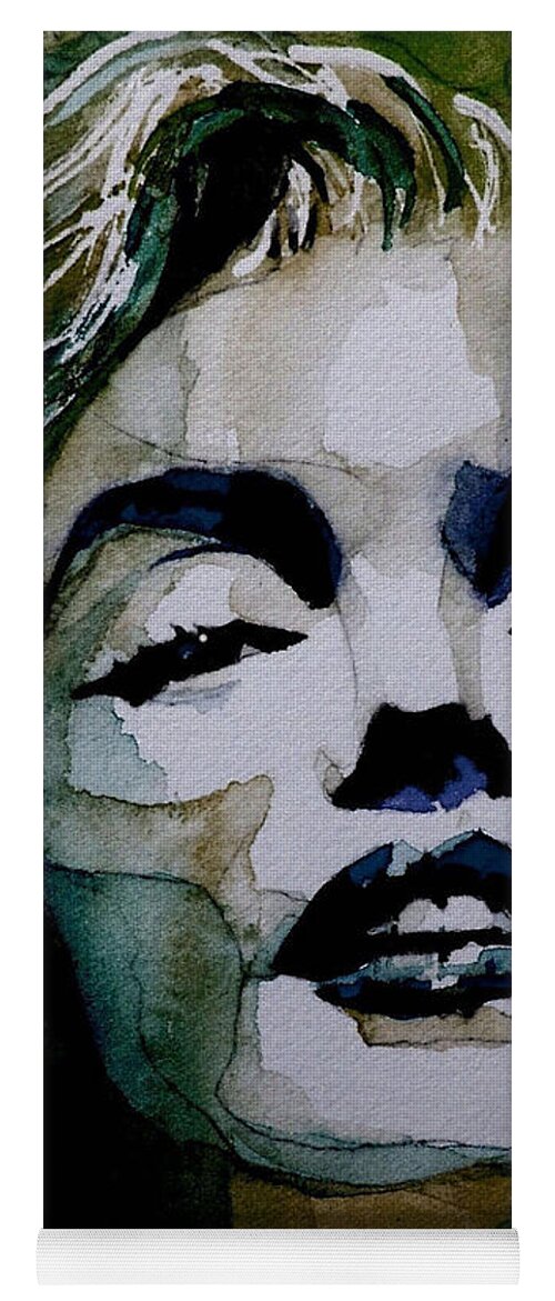 Marilyn Monroe Yoga Mat featuring the painting No10 Larger Marilyn by Paul Lovering