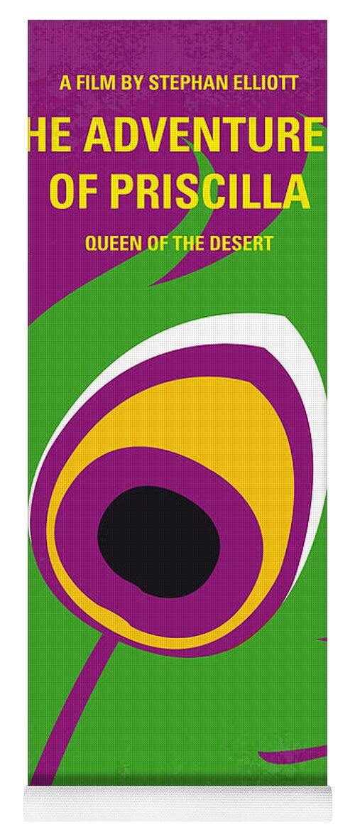Priscilla Queen Of The Desert Yoga Mat featuring the digital art No498 My Priscilla Queen of the Desert minimal movie poster by Chungkong Art