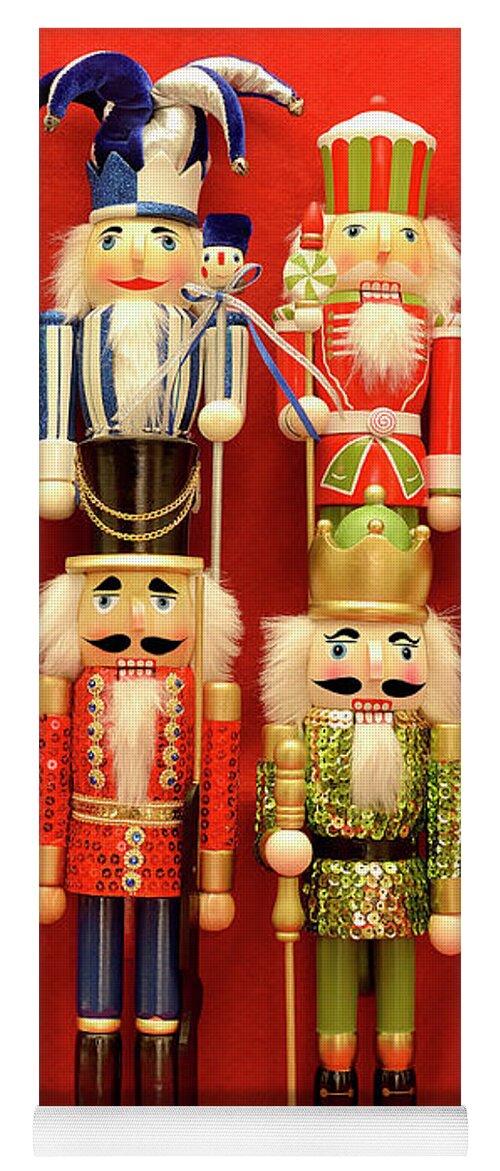 Jigsaw Puzzle Yoga Mat featuring the photograph Nutcrackers by Carole Gordon