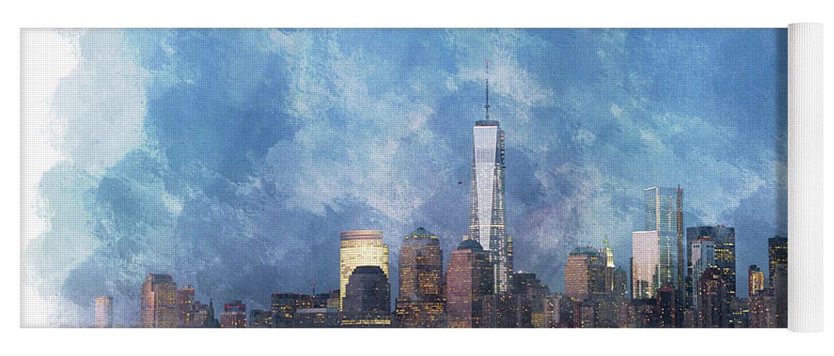 Nyc Yoga Mat featuring the photograph NYC Skyline Portrait by Eleanor Abramson
