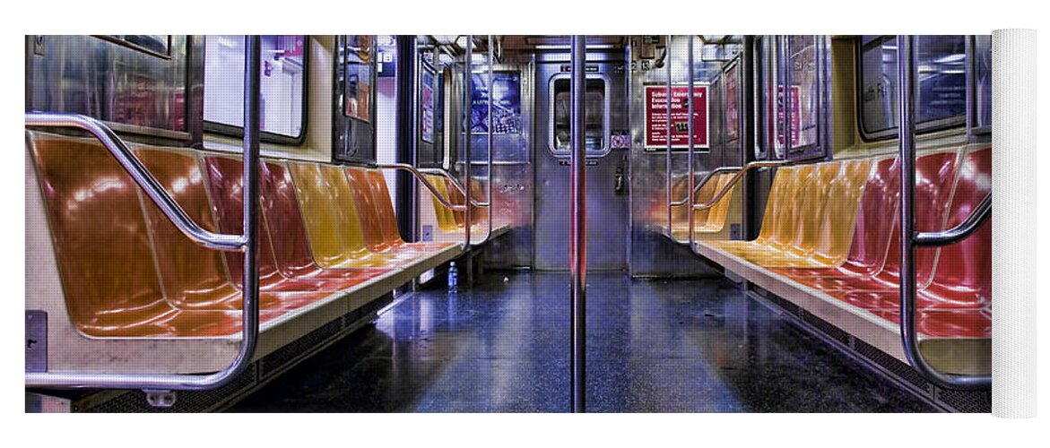 Subway Yoga Mat featuring the photograph NYC Subway by Kelley King