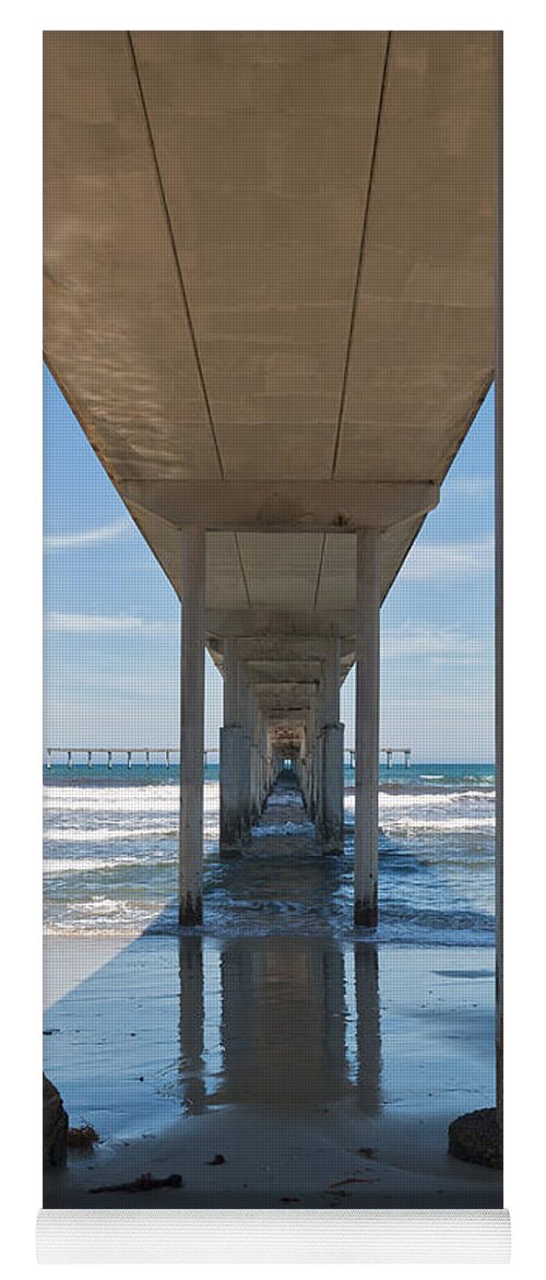 Ocean Beach Yoga Mat featuring the photograph Ocean Beach Pier by Ana V Ramirez