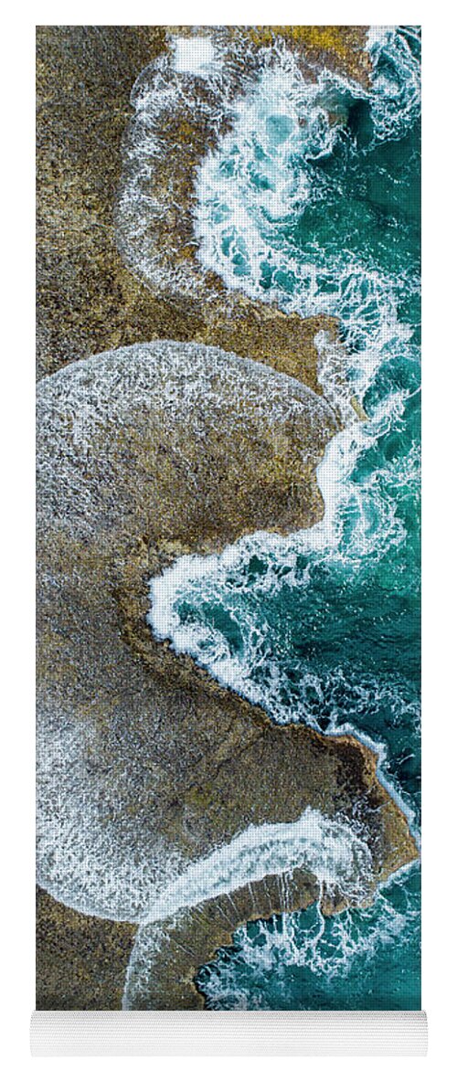 North Shore Oahu Hawaii Yoga Mat featuring the photograph Ocean Riples by Leonardo Dale
