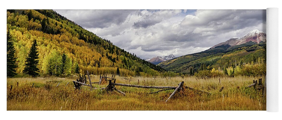 Ponderosa Pines Yoga Mat featuring the photograph Old Colorado by Leda Robertson