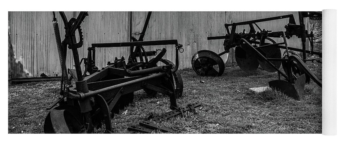 Blacksmith Yoga Mat featuring the photograph Old Frisco Blacksmith Shop by Nicole Lloyd