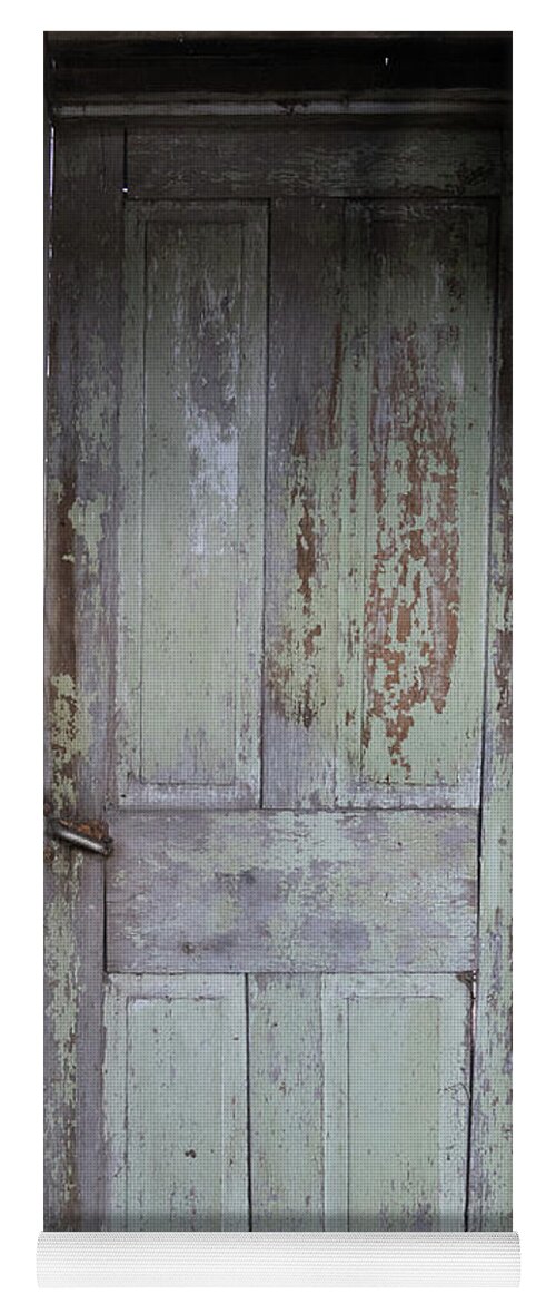 Door Yoga Mat featuring the photograph Old Shop Door by Brooke Bowdren