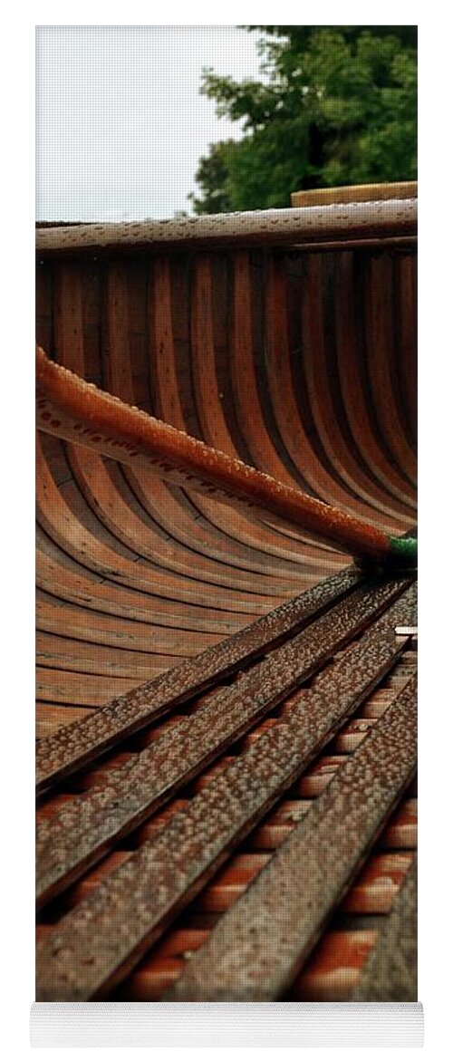 Oars Yoga Mat featuring the photograph Old Town Guide's Special Model Canoe 3.0 by Michelle Calkins