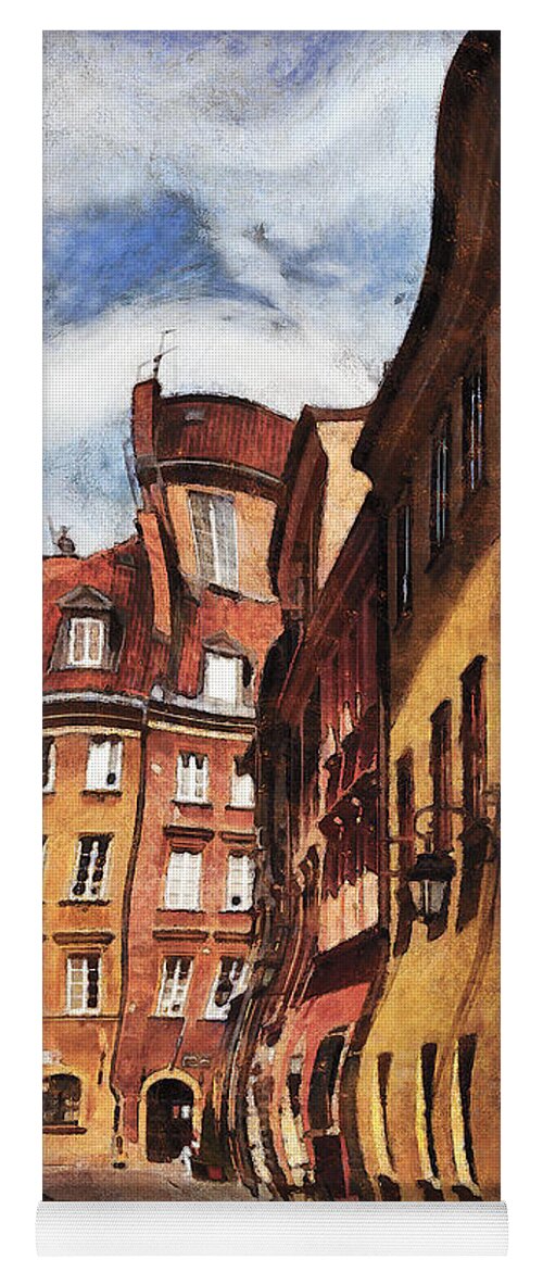  Yoga Mat featuring the photograph Old Town in Warsaw # 22 by Aleksander Rotner