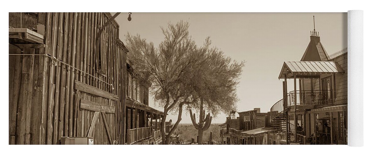 Western Yoga Mat featuring the photograph Old West 4 by Darrell Foster